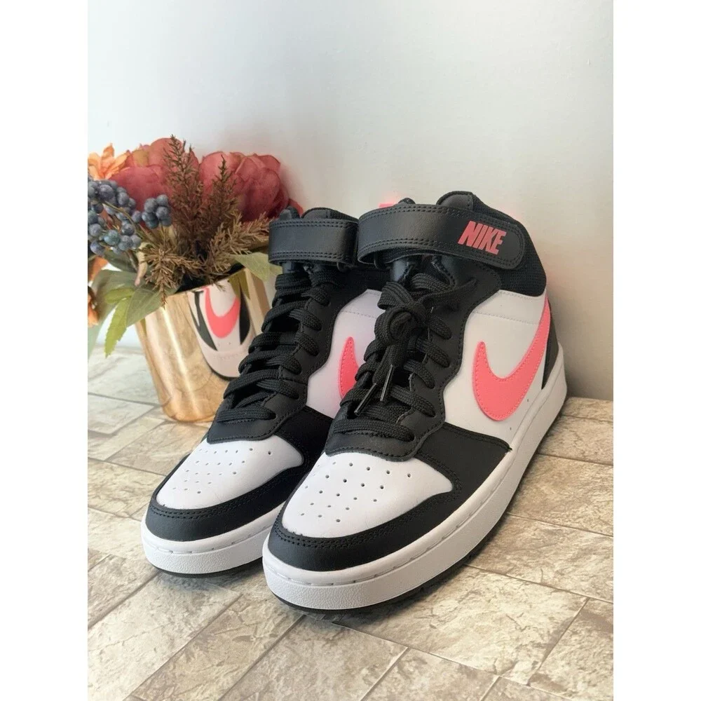 Nike Court Borough Mid 2 Basketball Shoes CD7782-005 Size 6Y/ Women 7.5 - Picture 6 of 14